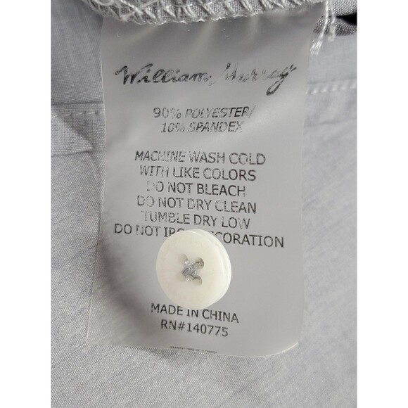 William Murray Shirt Mens 2XL Gray Short Sleeve Button Front Golf Stretch Tech - Picture 8 of 13